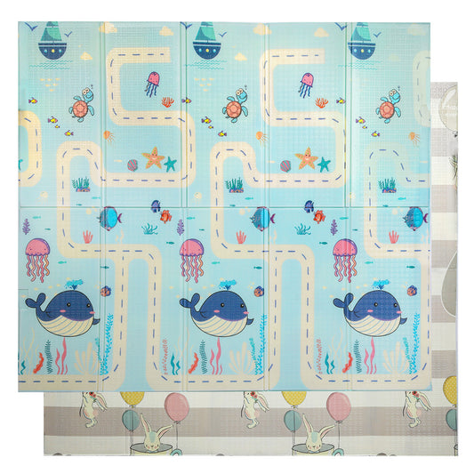 BoPeep Kids Play Mat Baby Crawling Pad Floor Foldable XPE Foam Non-slip Star