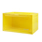 Stacked Sneaker Display Case Clear Shoe Storage Box Stackable Magnetic Yellow
