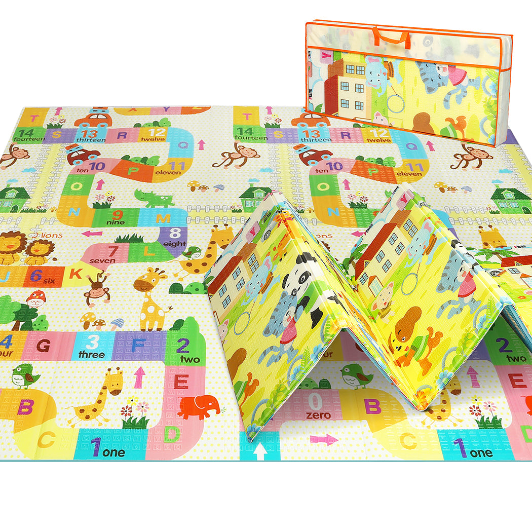 BoPeep Kids Play Mat Baby Crawling Pad Floor Foldable XPE Foam Non-slip Bear
