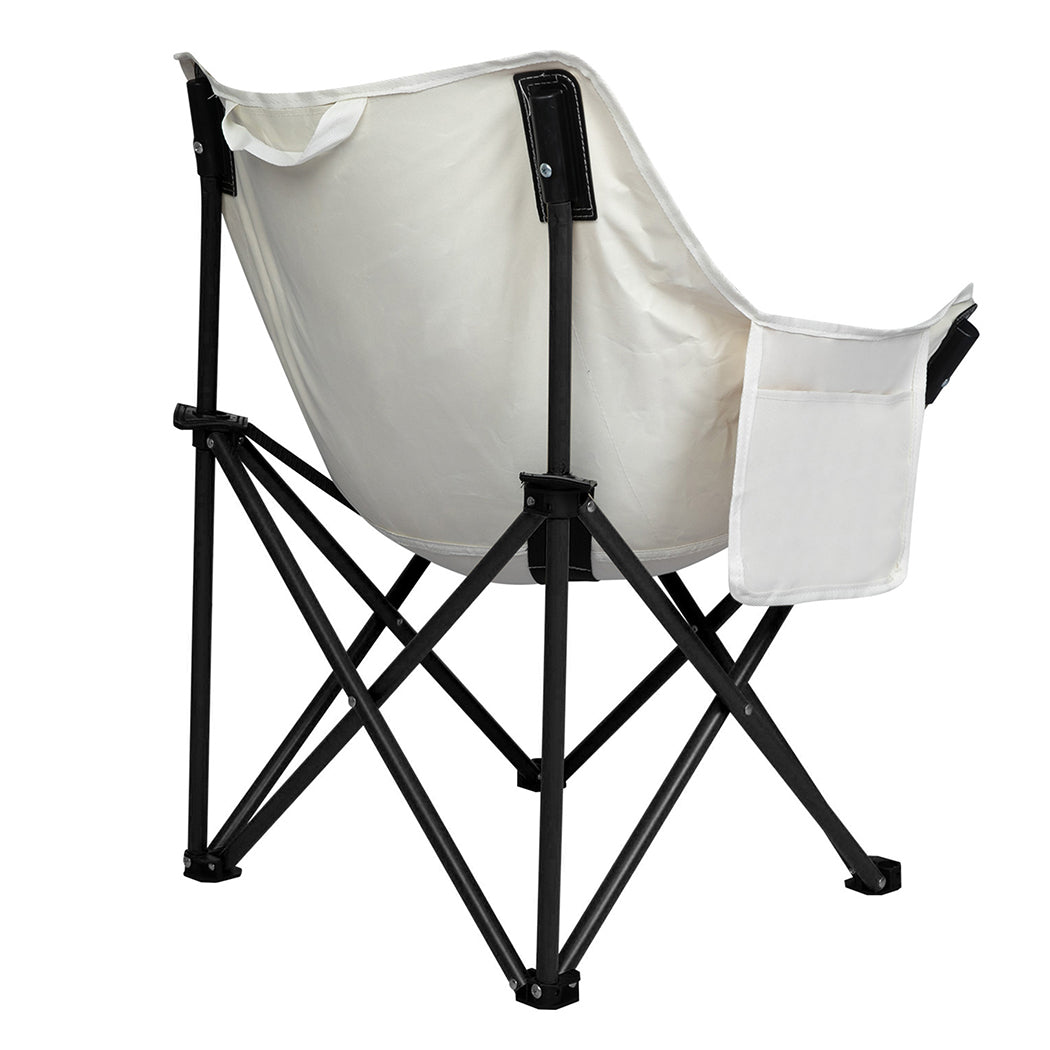 Folding Camping Moon Chair Lightweight - Beige
