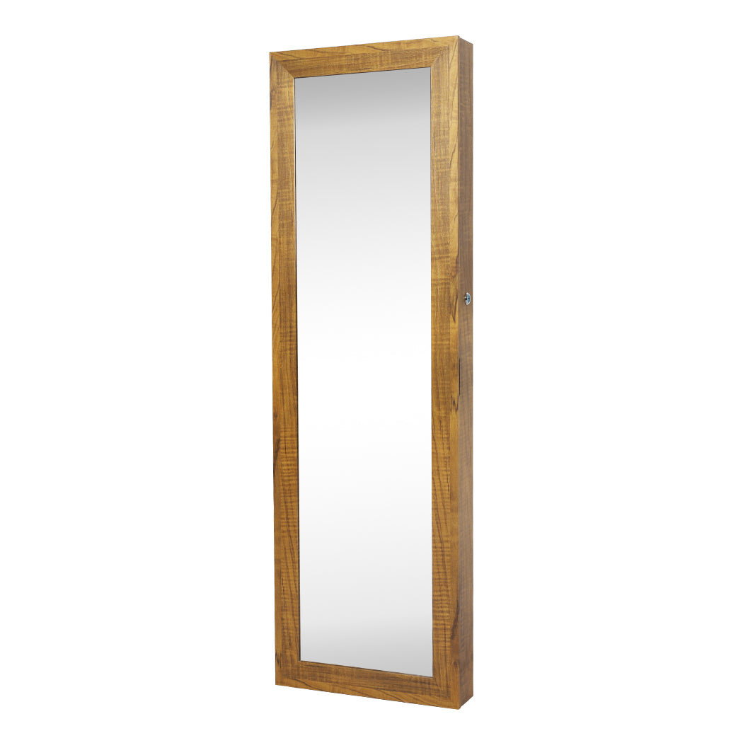Mirror Jewellery Cabinet Makeup Storage Cosmetic LED Light Organiser Box