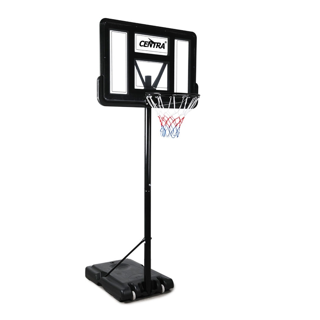 Basketball Hoop Stand System Portable 3.05M Height Adjustable Net Ring In Ground