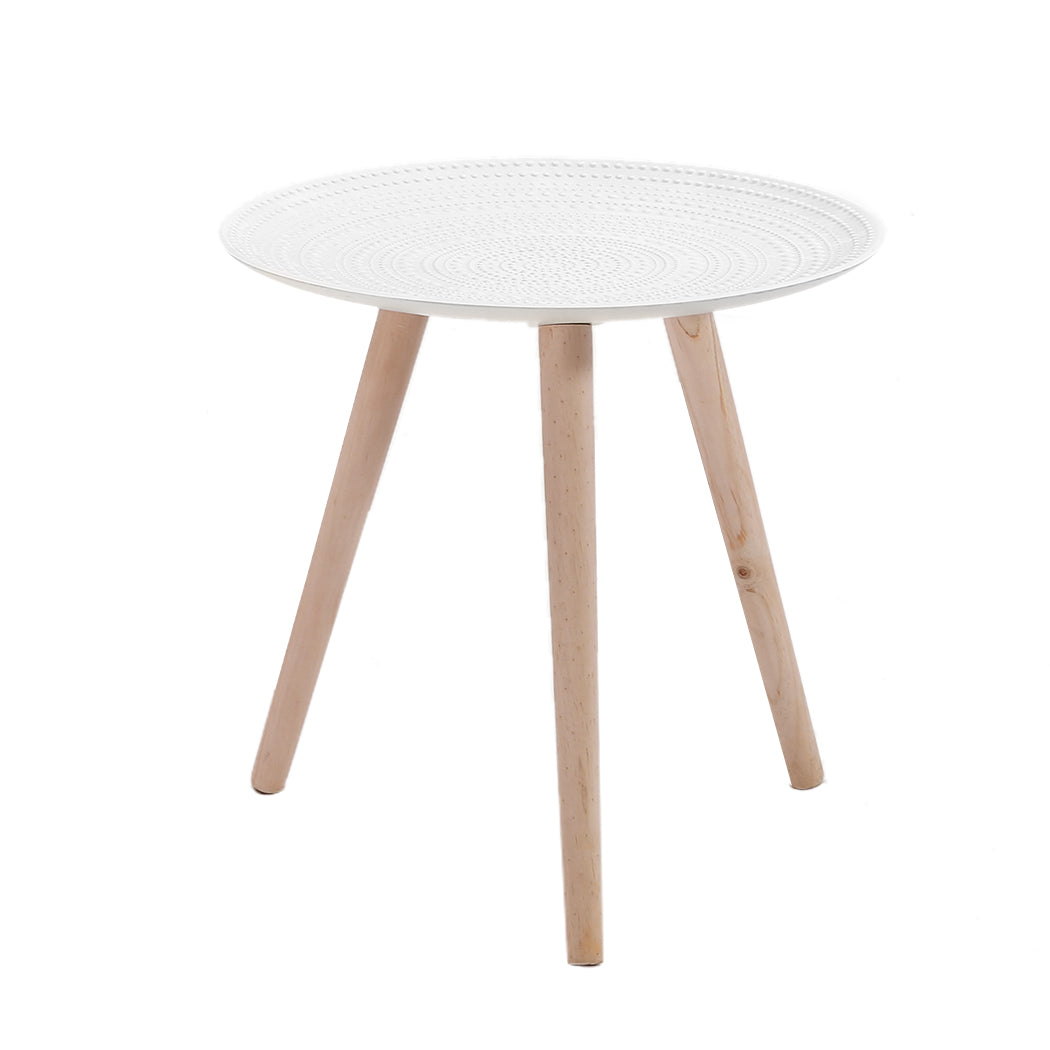 Icarus Side End Table Antique Storage Modern Furniture - White