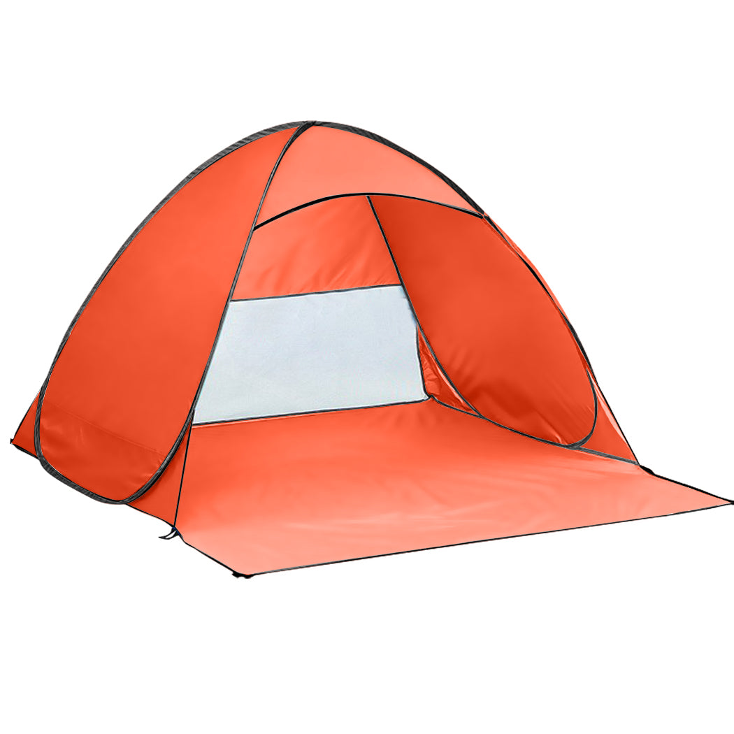 Mountview Pop Up Beach Tent Camping Portable Orange