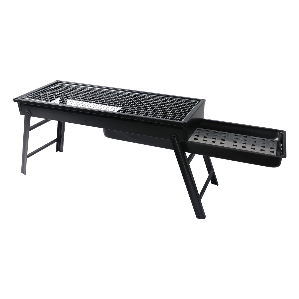 Charcoal BBQ Grill Portable Hibachi Barbecue Outdoor Foldable Camping Picnic Set
