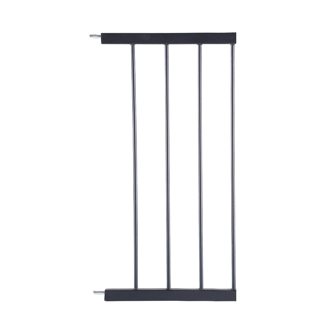 Baby Kids Safety Security Gate Stair Barrier Doors Extension Panels 30cm Black