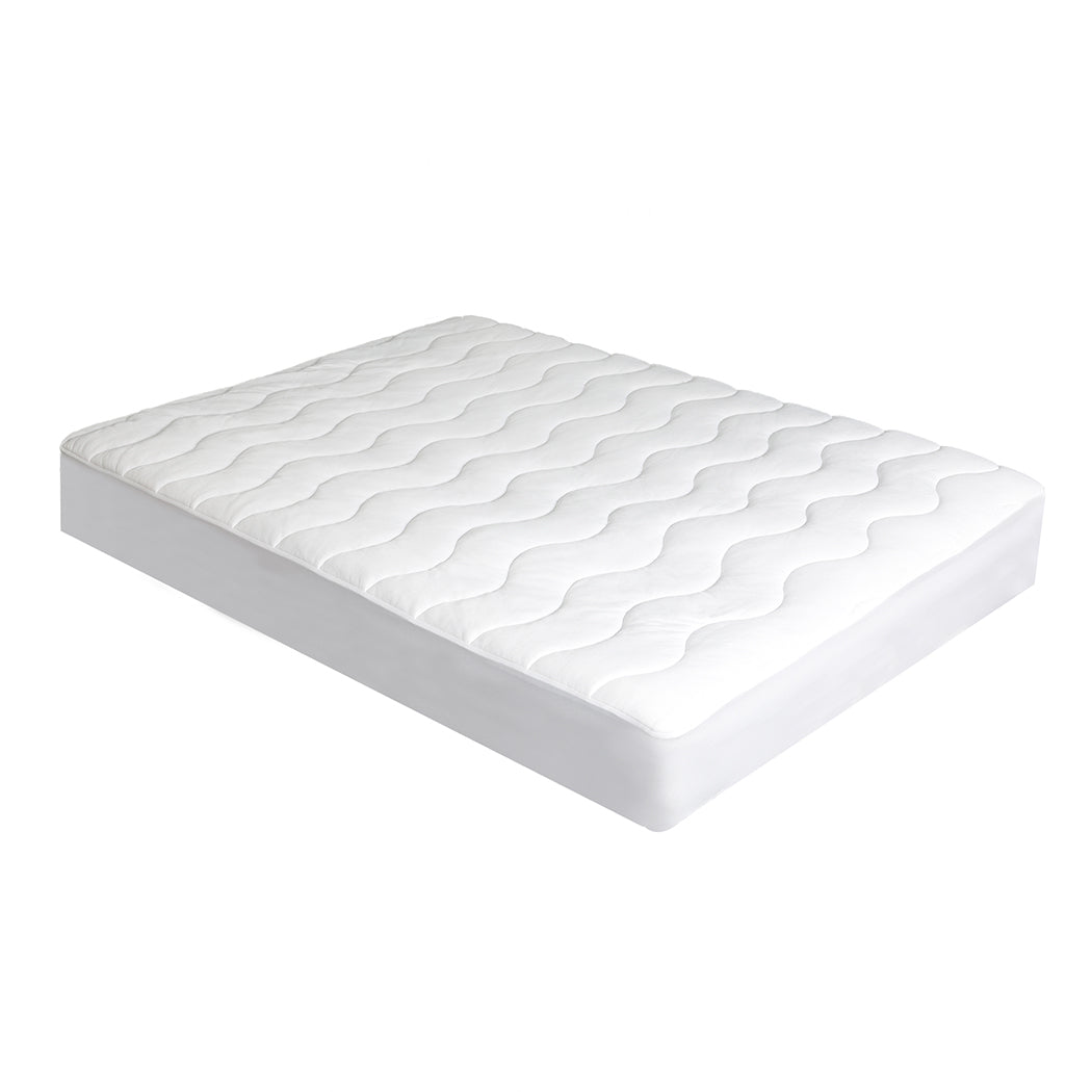 QUEEN Cool Mattress Topper Protector - White