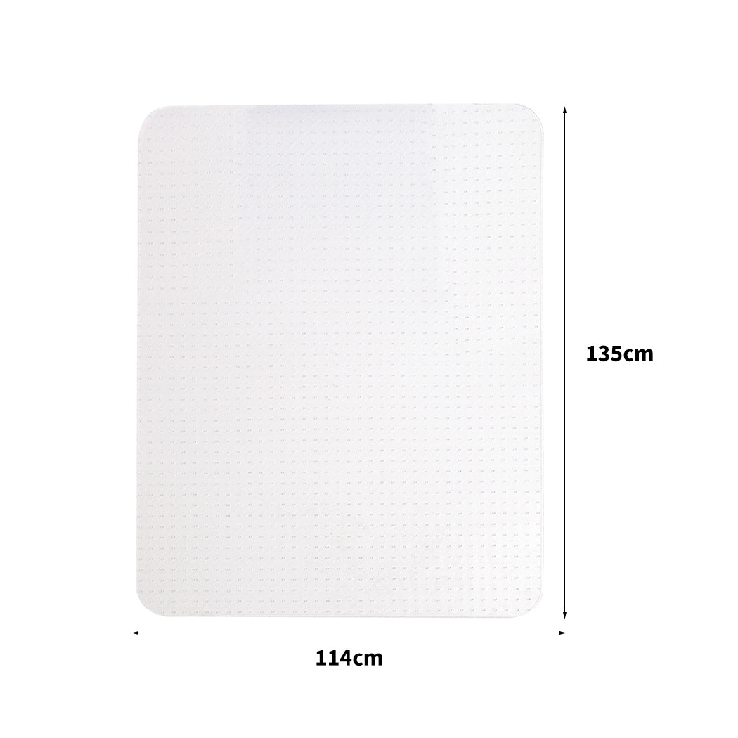 Tawnya 135x114 Chair Protector Mat Office Carpet Floor Home Room Computer Work