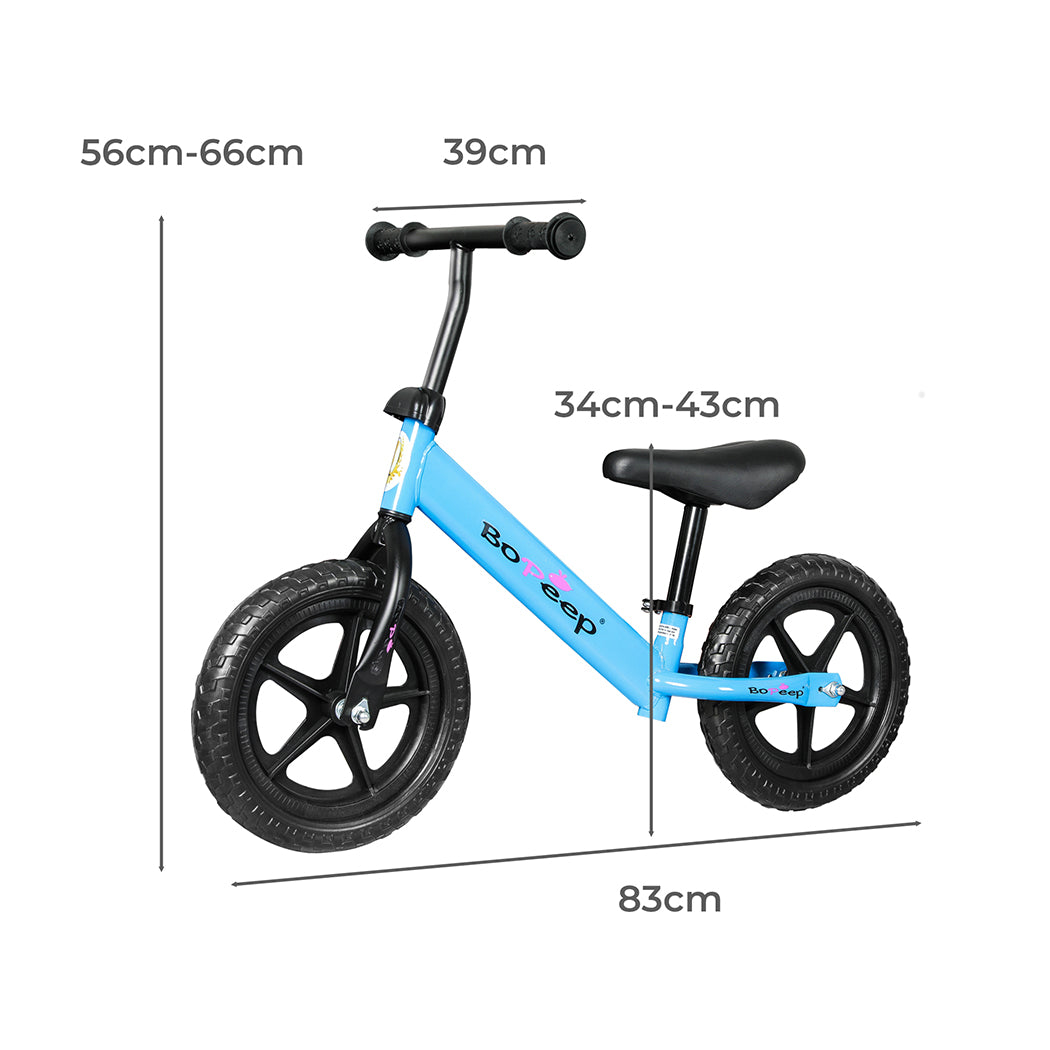 Kids Balance Bike Ride On Toys Push Bicycle Children Outdoor Toddler Safe - Blue