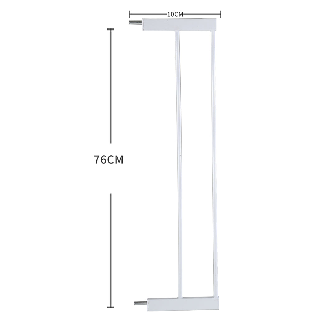 Baby Kids Safety Security Gate Stair Barrier Doors Extension Panels 10cm White