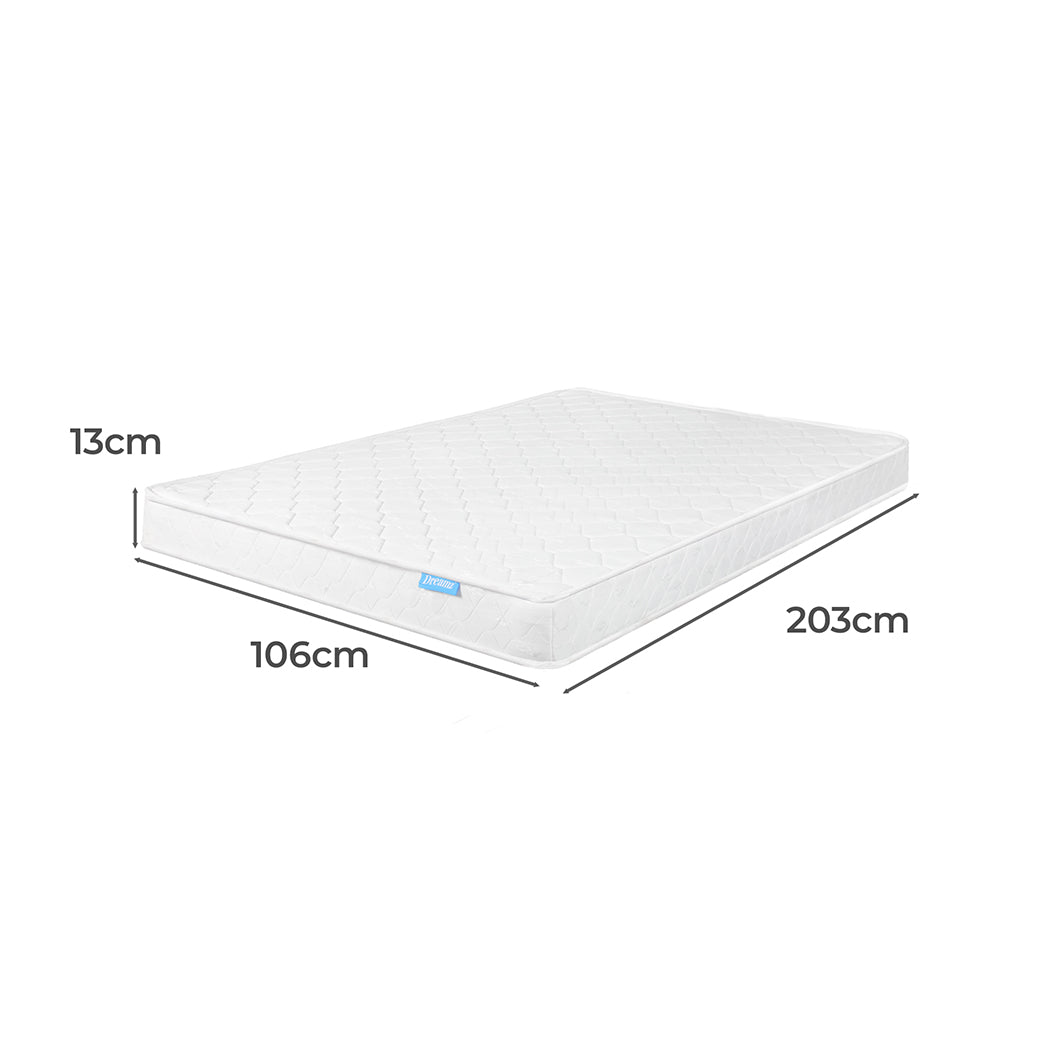 Zera 13cm Mattress Spring Coil Bonnell Sleep Foam Medium Firm - King Single