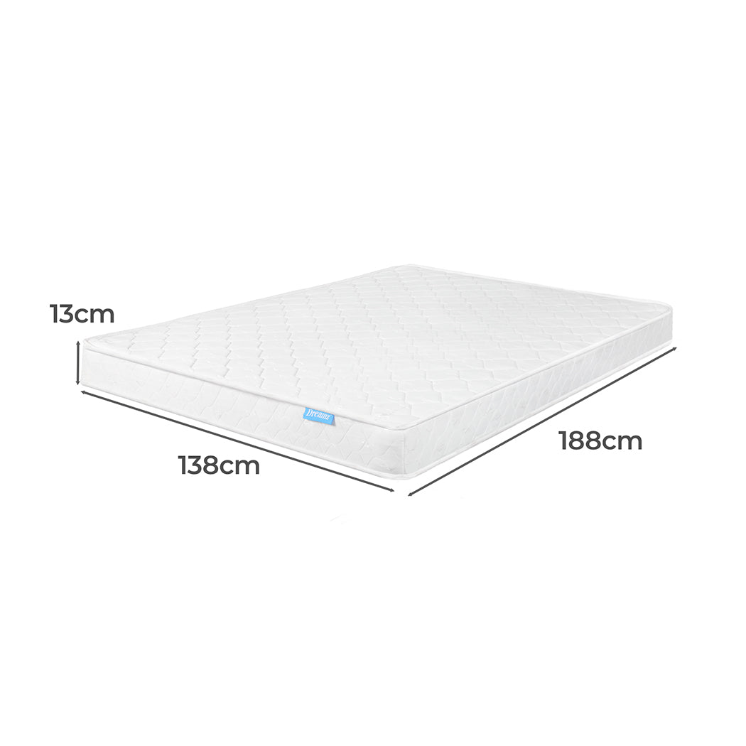 Zera 13cm Mattress Spring Coil Bonnell Sleep Foam Medium Firm - Double