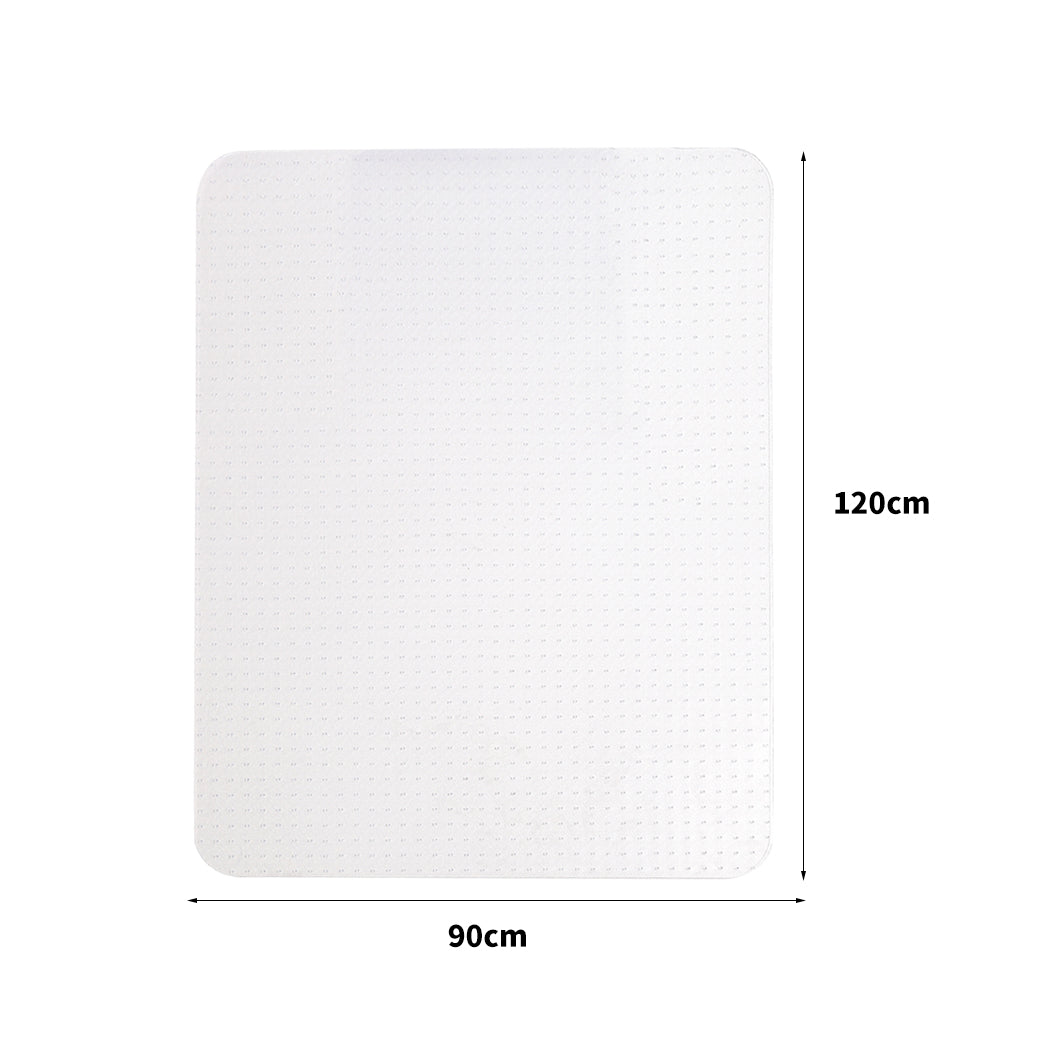 Esther 120x90 Home Office Chair Mat Room Computer Work Floor Protectors - Clear