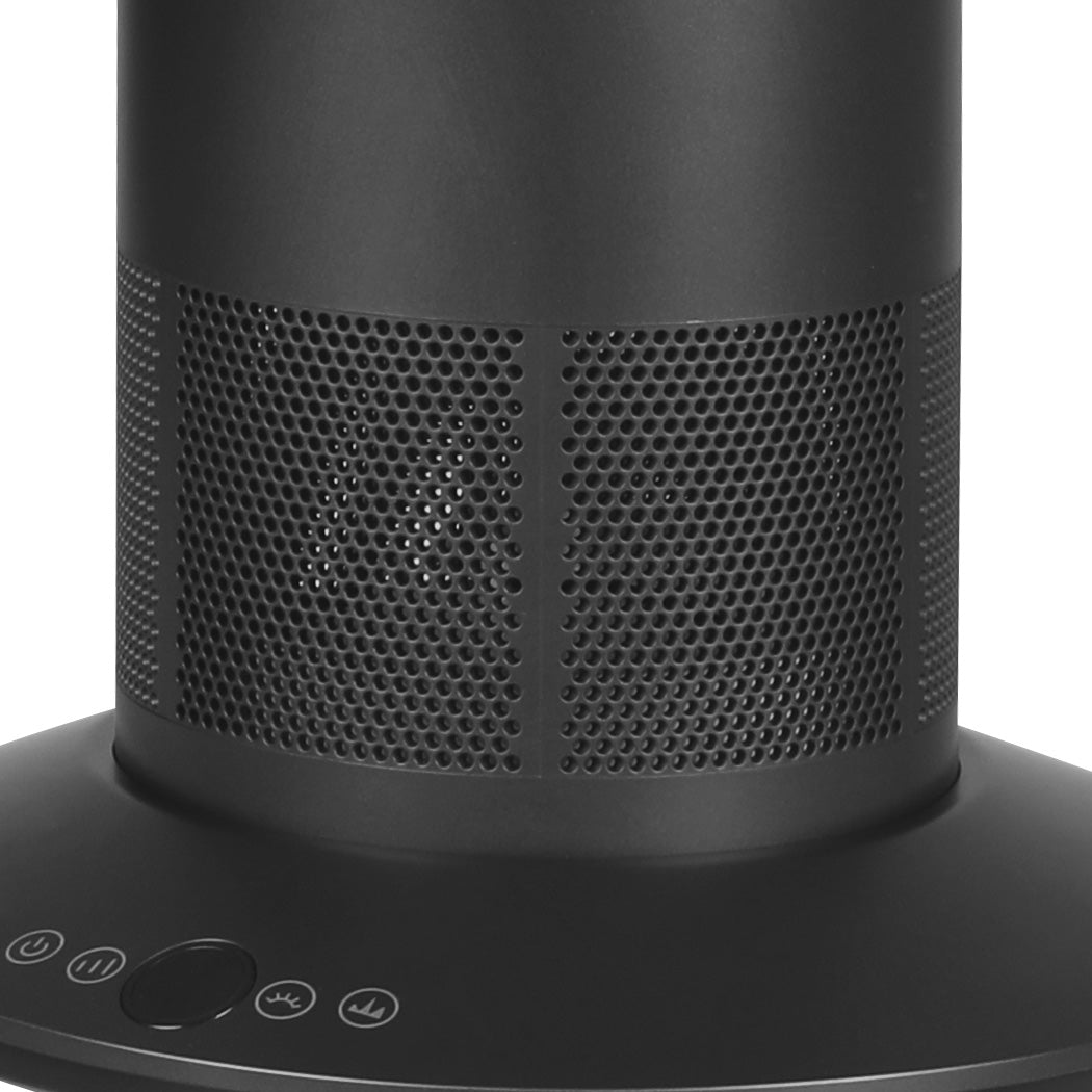 Bladeless Fan Cooler Heater - Black