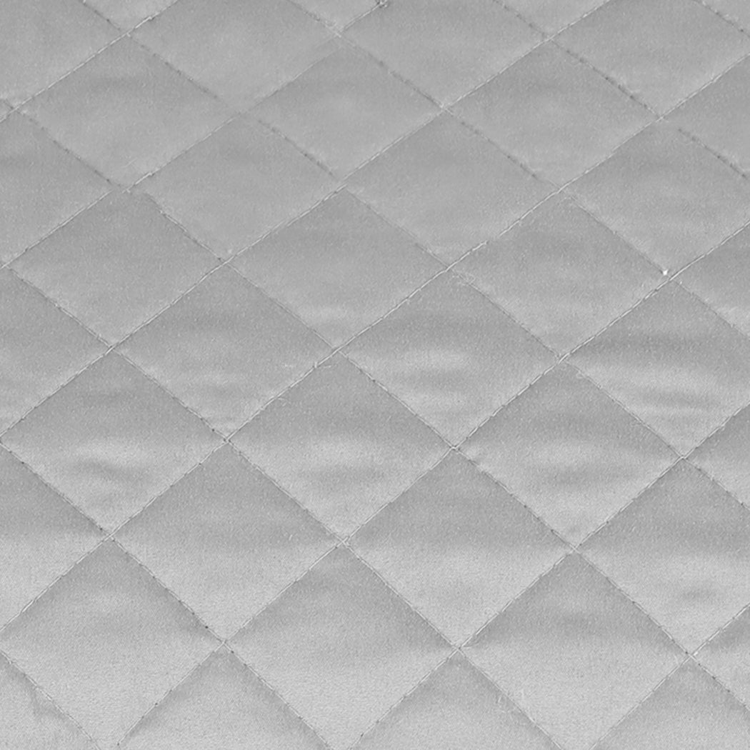 Queen Dreamz Bedspread Coverlet Set Quilted Grey