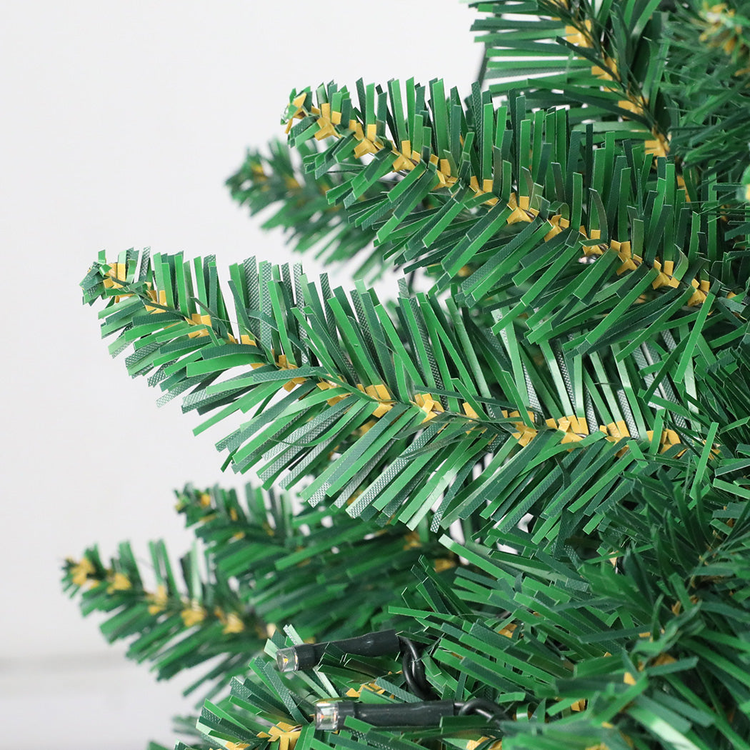 7ft 2.1m 400 LED Pre lit Slim Pencil Christmas Tree