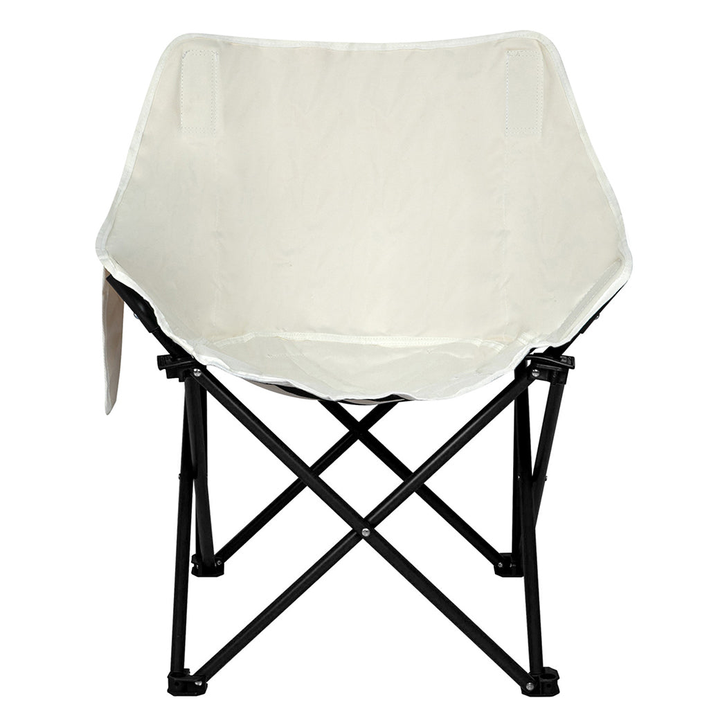 Folding Camping Moon Chair Lightweight - Beige