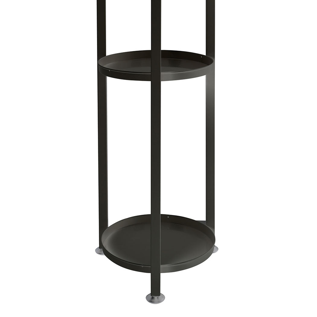 Plant Stand Outdoor Indoor Flower Pots Rack Garden Shelf Black 120CM