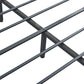 Neri Metal Bed Frame Platform Wooden with 4 Drawers - Black & Wood King