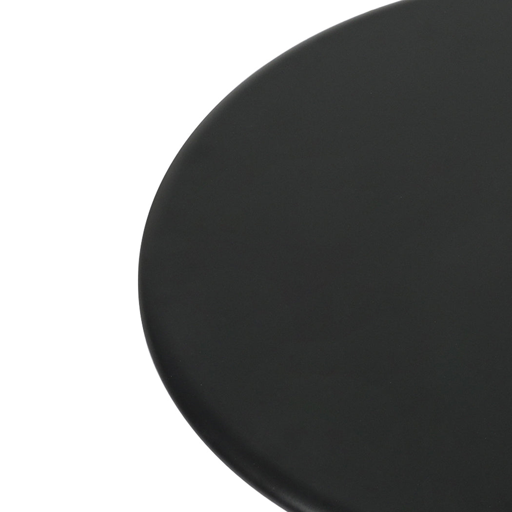 Ignatia Side Table Vintage End Round - Black