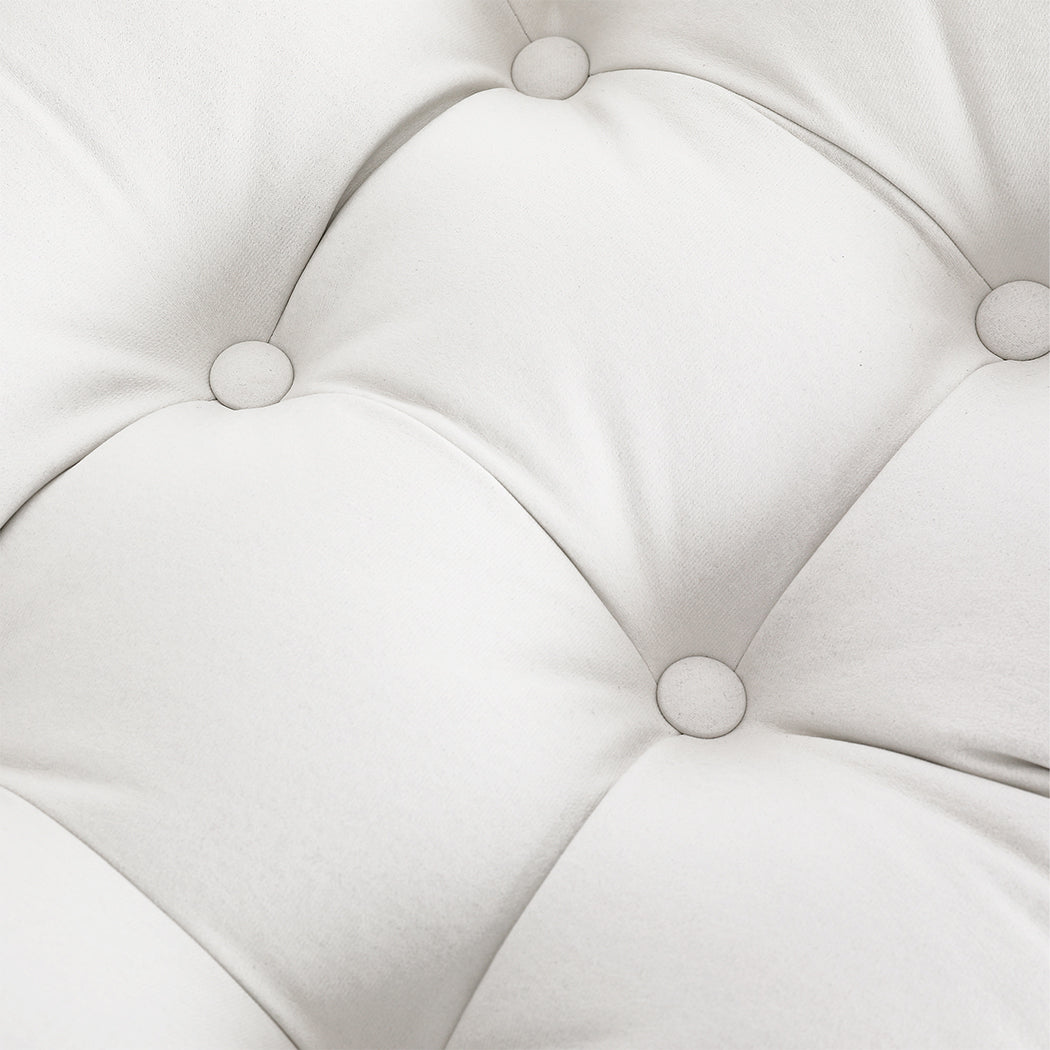 Maritza Accent Chair Lounge Sofa Bed - White