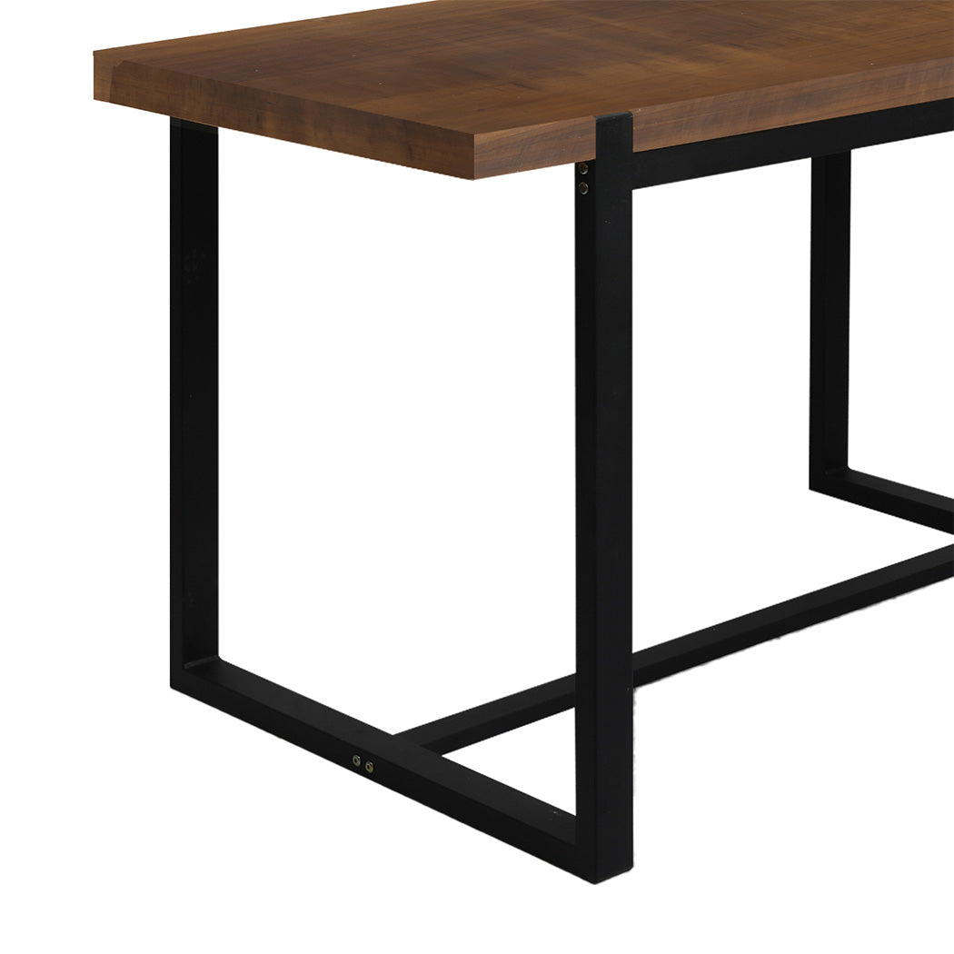 Dining Table Industrial Wooden Metal Kitchen Tables Cafe Restaurant 140Cm