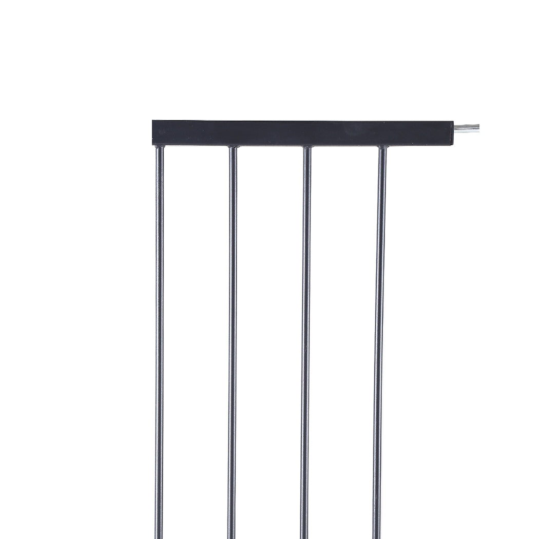 Baby Kids Safety Security Gate Stair Barrier Doors Extension Panels 30cm Black