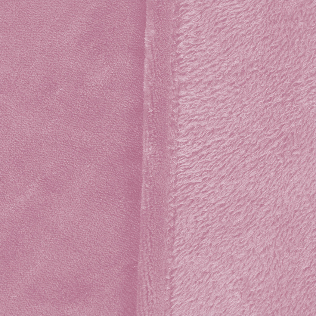 Waylon Throw Ultra-Soft Blanket 320gsm 220x160cm Warm - Pink