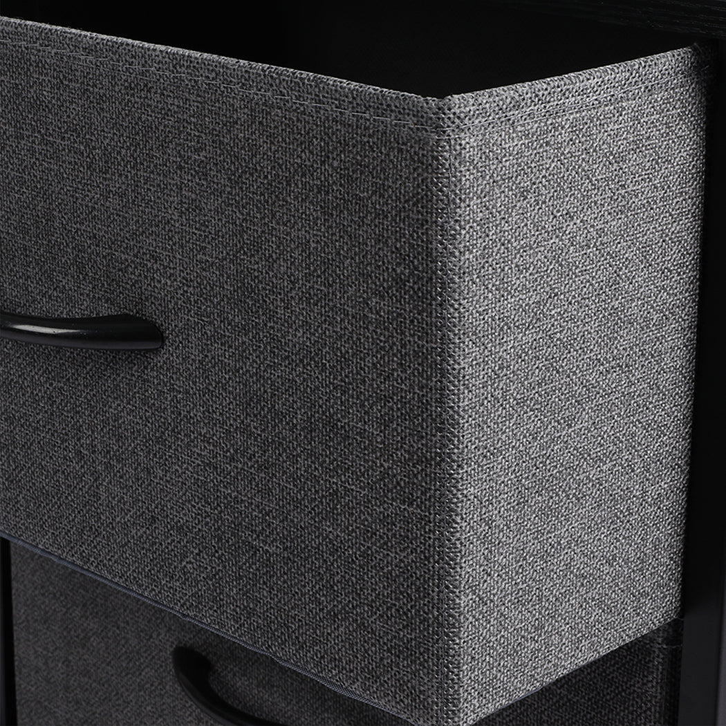 Levede Storage Cabinet Tower Chest Dark Grey