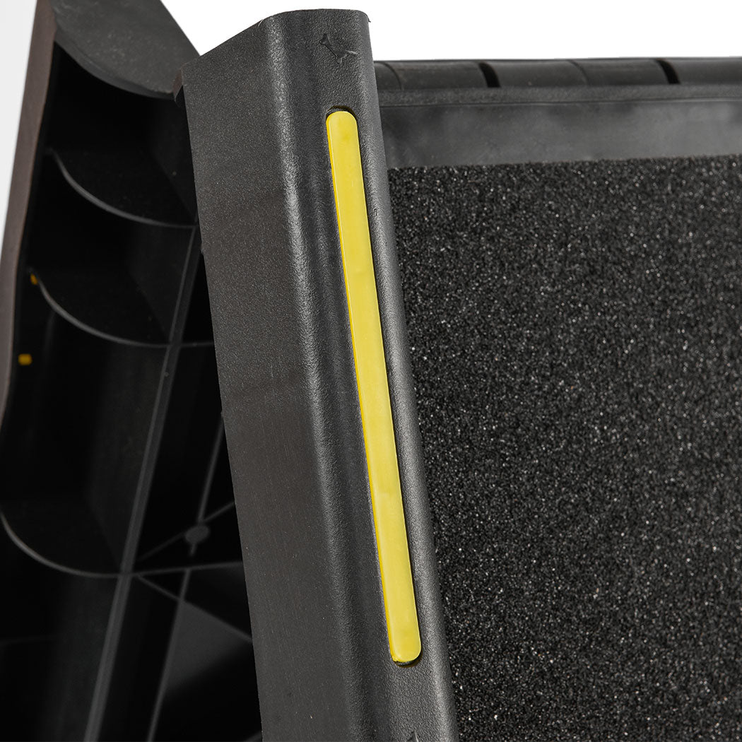 Pet Stairs Dog Ramp Ramps Foldable Ladder Steps Stair Portable Car Step Travel - Black