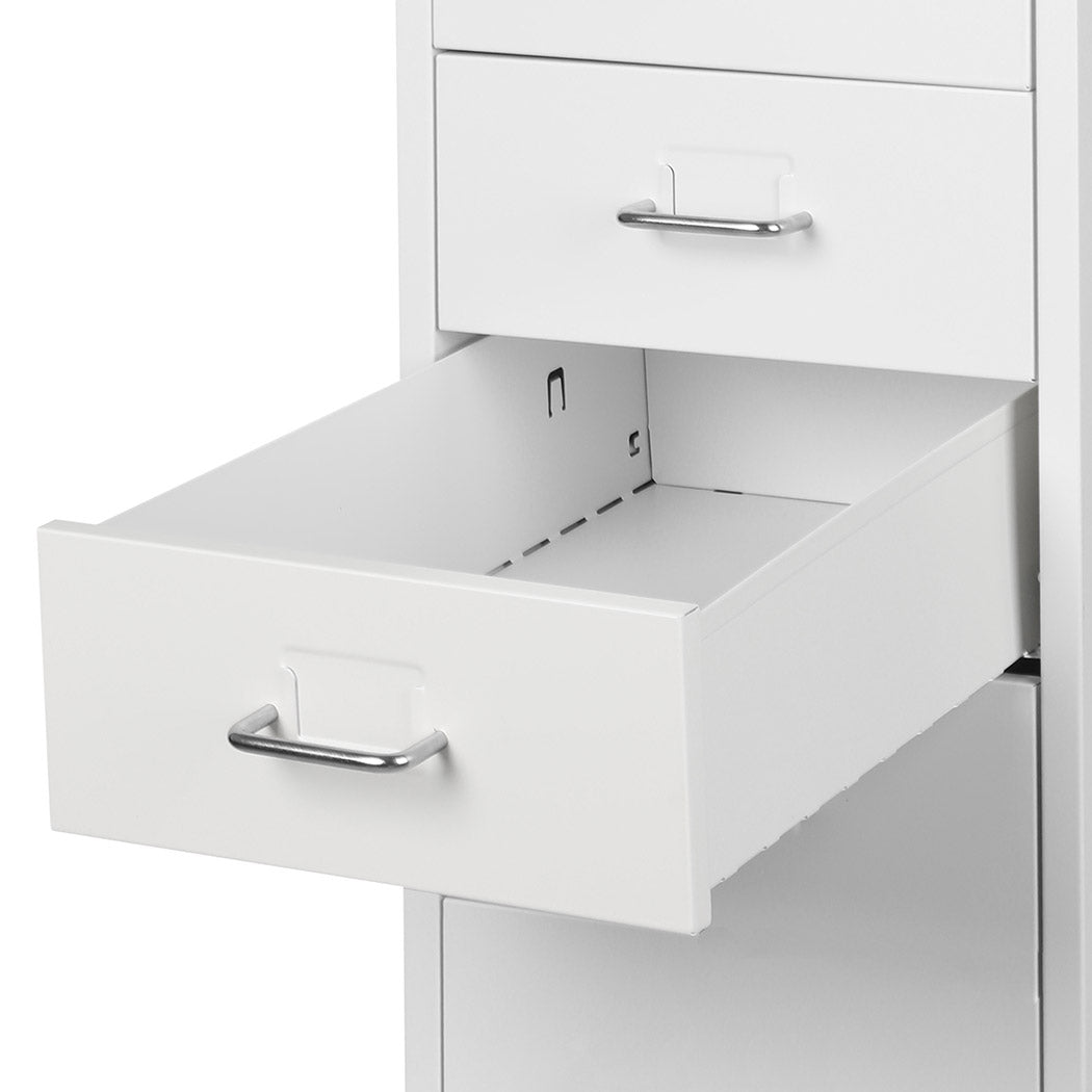 Levede 5 Drawer Office Cabinet Drawers White