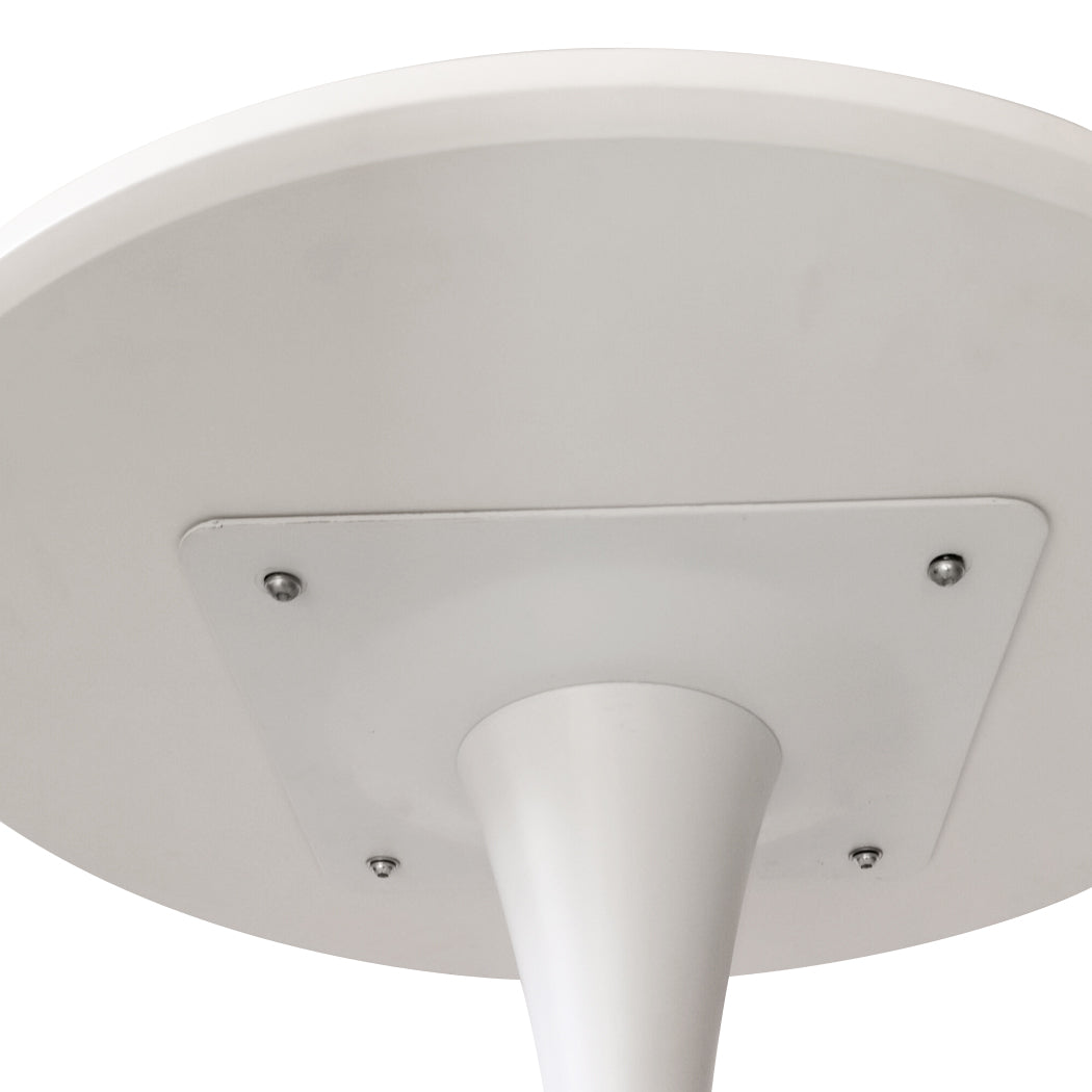 Set of 2 Round Bar Table Pub Tables - White