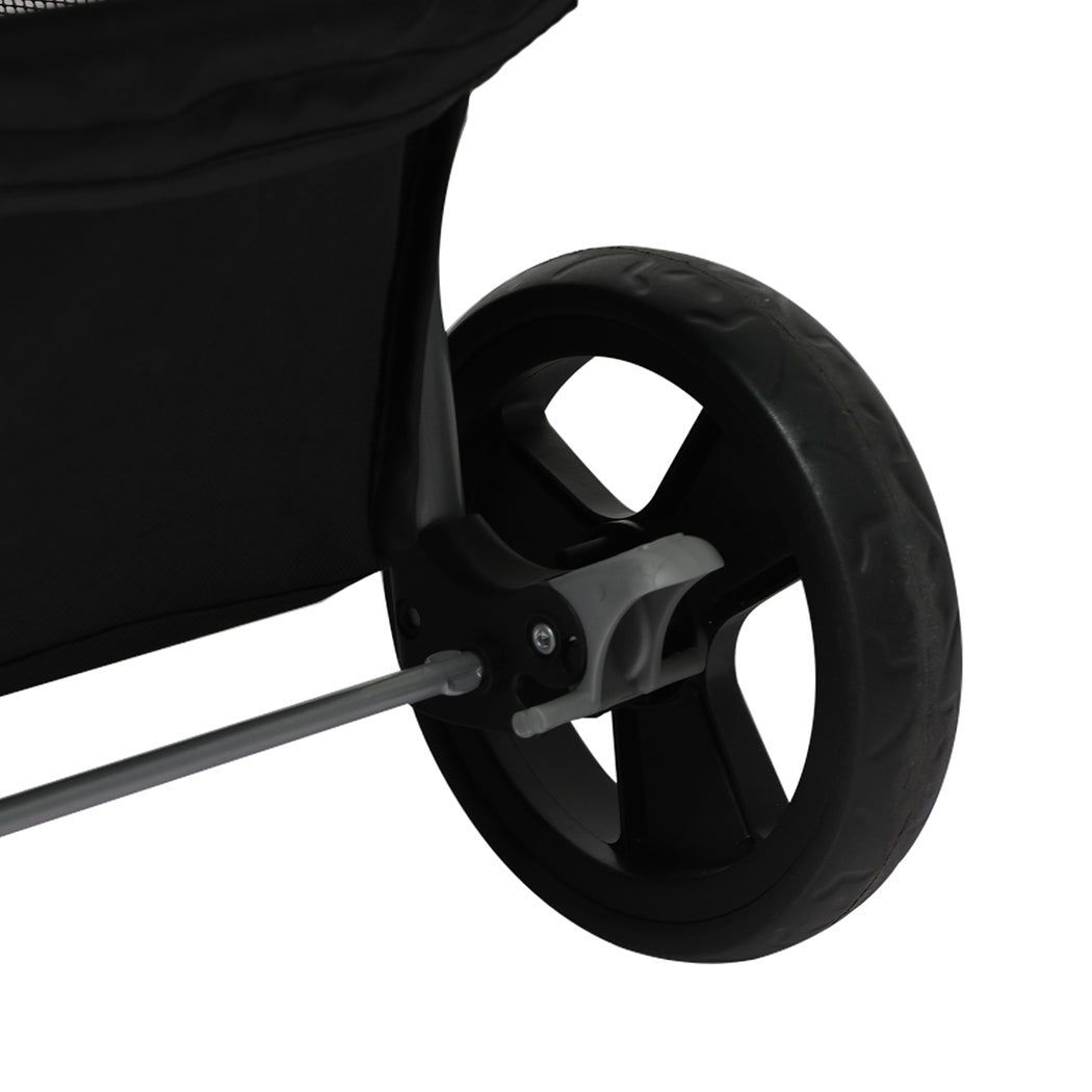 4 Wheels Pet Stroller Dog Cat Cage Puppy Pushchair Travel Walk Carrier Pram