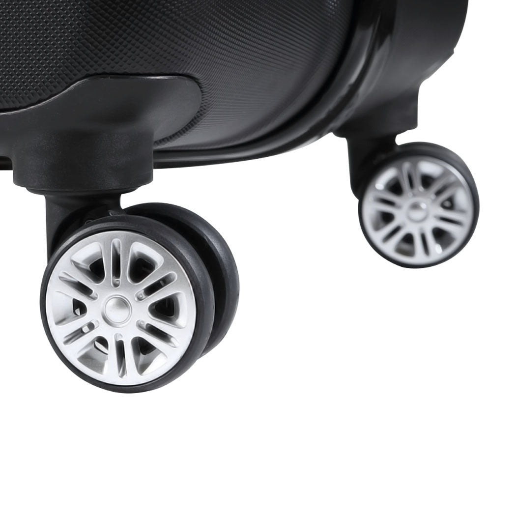Set of 3 20" 24" 28" Luggage Sets - Black