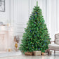 7ft 2.1m 1300 Tips Artificial Led Christmas Tree with Lights Pre Lit Xmas Decor 8 Mode
