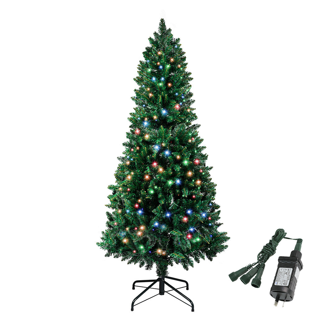 5ft 1.5m 200 LED Pre lit Slim Pencil Christmas Tree