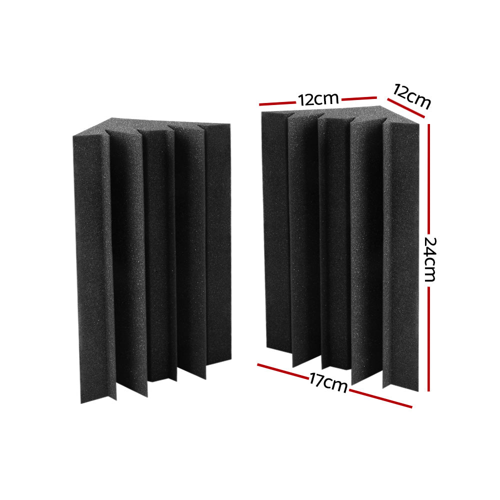 40pcs Studio Acoustic Foam Corner Bass Trap Sound Absorption Treatment