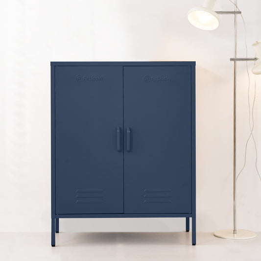 Ansel Metal Buffet Sideboard Cabinet - Blue