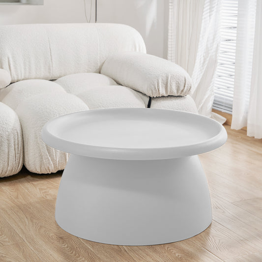 Iliana Coffee Table Round 71cm Plastic - White