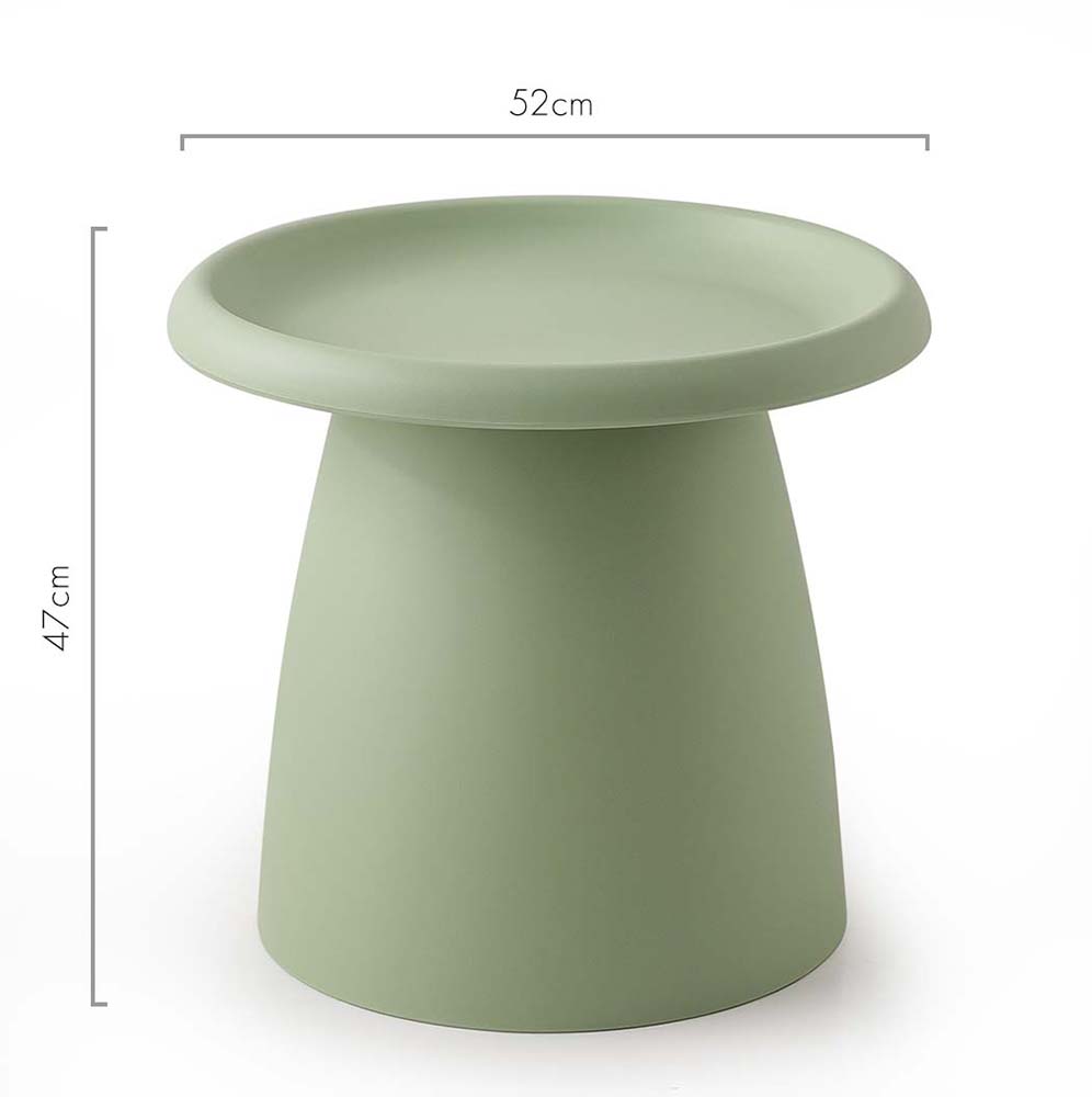 Iliana Coffee Table Round 52cm Plastic - Green
