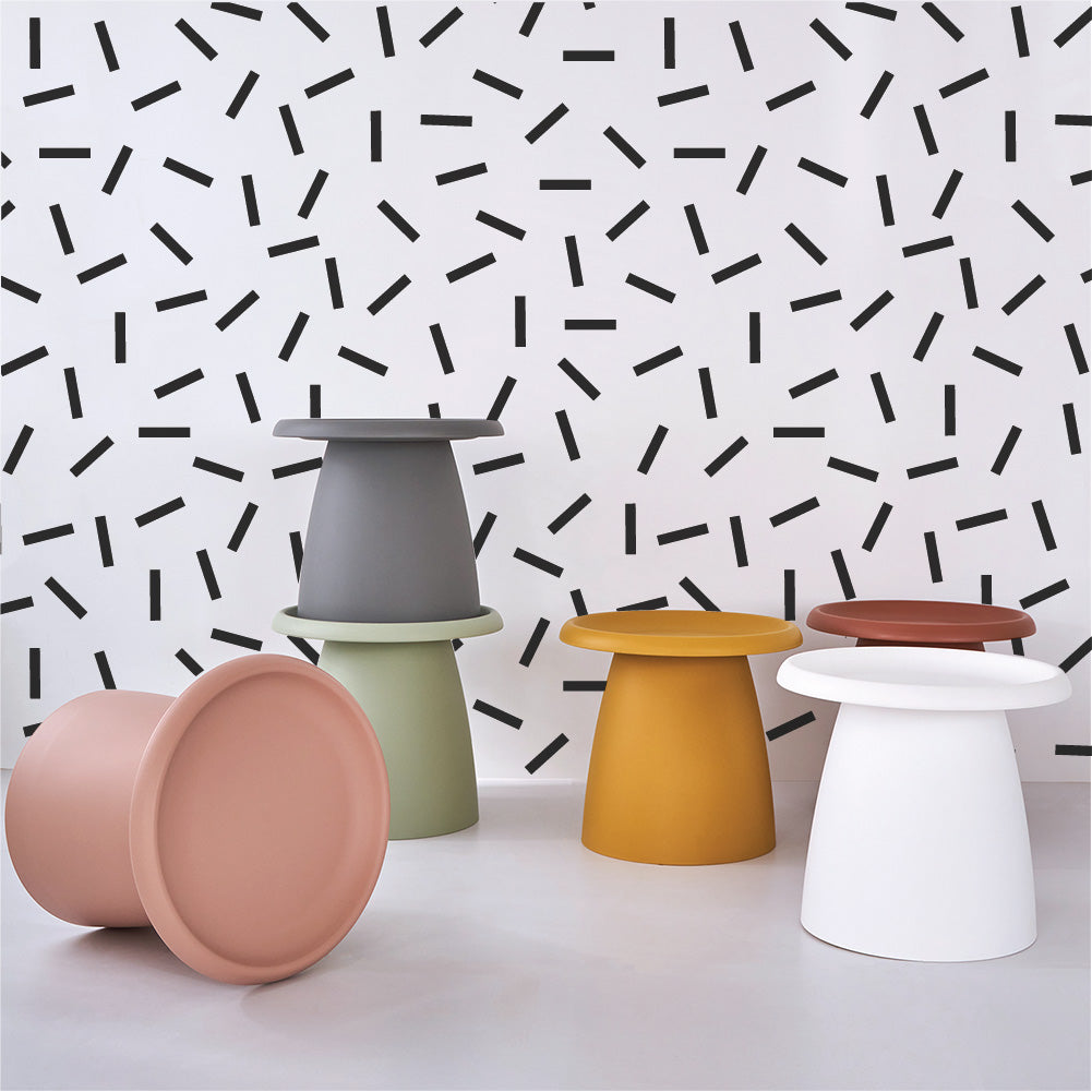 Iliana Coffee Table Round 52cm Plastic - White