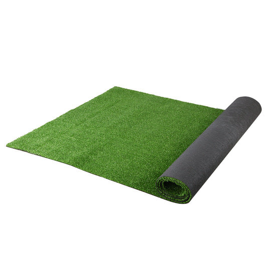 10sqm Artificial Grass 10mm Synthetic Fake Turf Plants Plastic Lawn - Olive Green