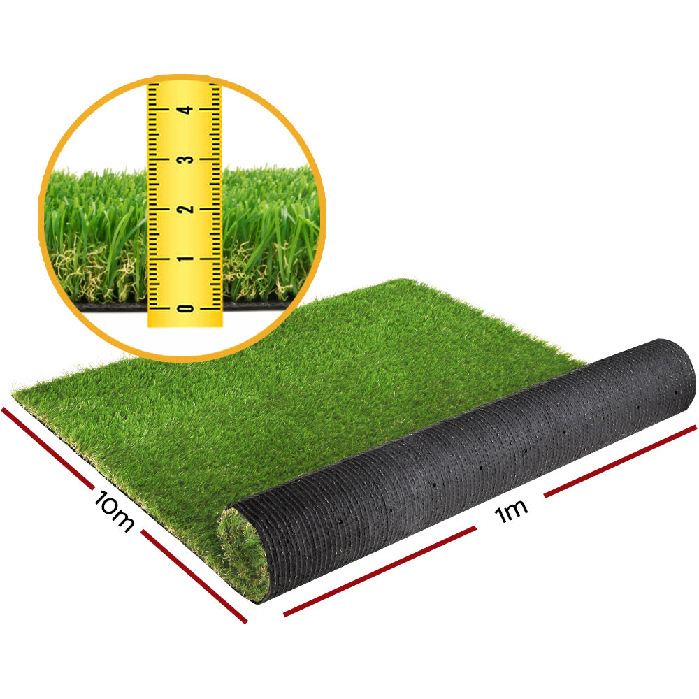 20sqm Artificial Grass 20mm Synthetic Fake Turf Plants Plastic Lawn - 4-Colour Green