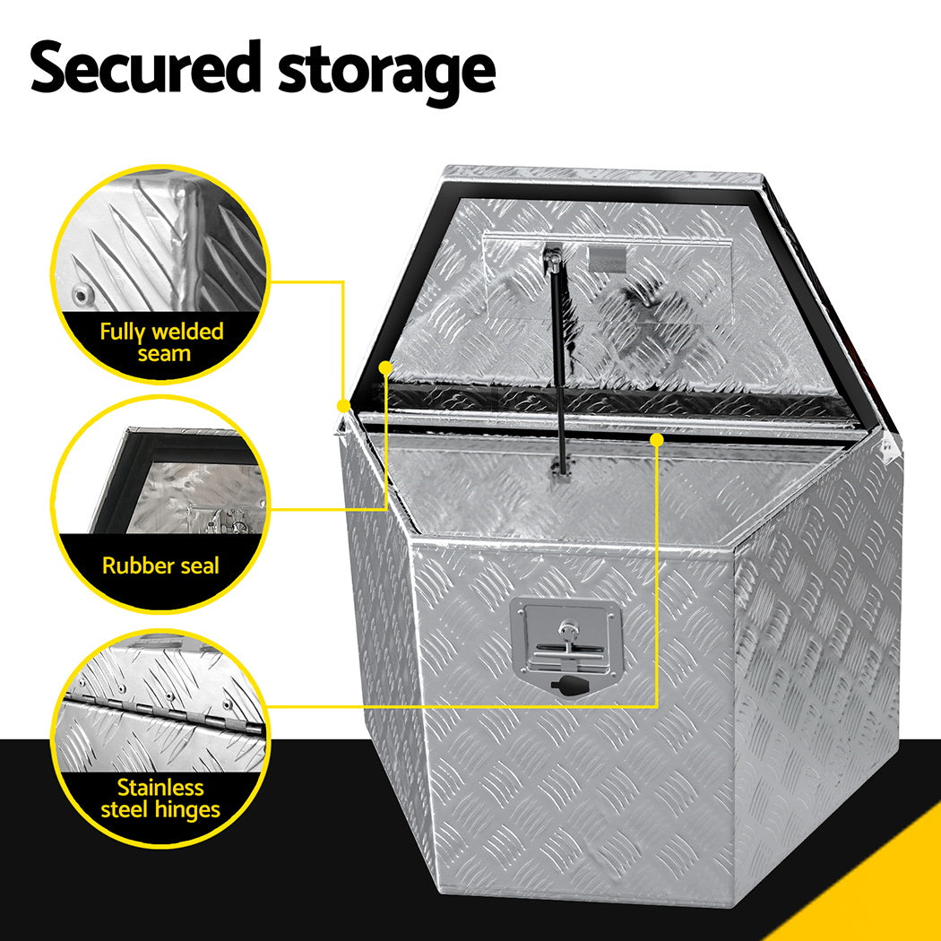 Aluminium Ute Tool Box Storage Lock Box Ute Trailer Vehicle Truck