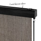 Outdoor Blinds Light Filtering Roll Down Awning Shade 2.1X2.5M - Brown