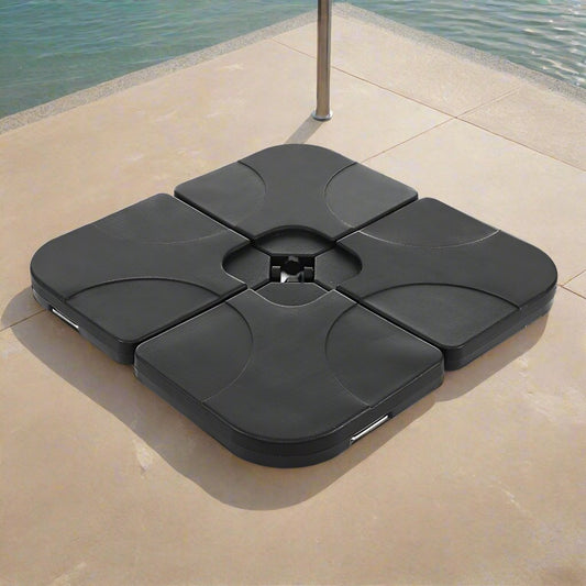 Instahut 50cm Outdoor Umbrella Base 4 Plates Stand Pod Cantilever