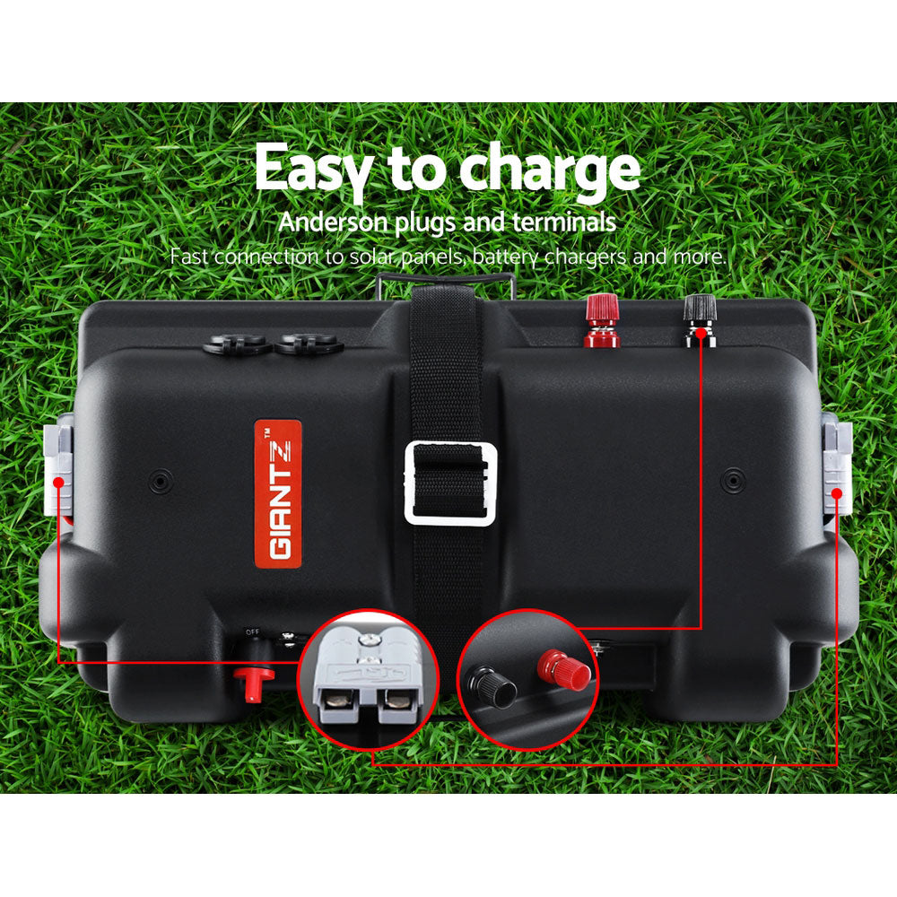 Battery Box 12v XL Deep Cycle Portable Solar Caravan Camping