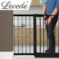 Baby Kids Safety Security Gate Stair Barrier Doors Extension Panels 45cm Black