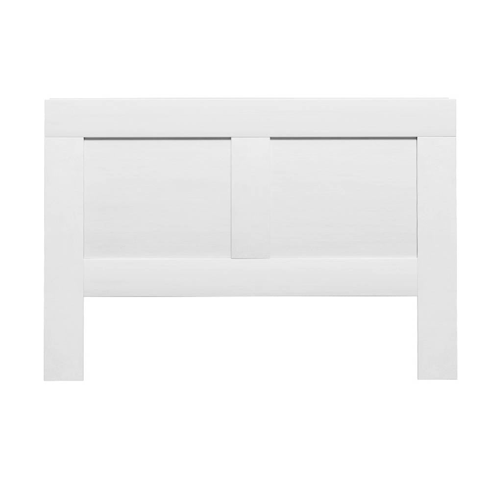 Bed Head With Shelves Headboard Bedhead Base - White Double