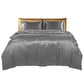 KING SINGLE Quilt Cover Set Bedspread Pillowcases - Summer Grey